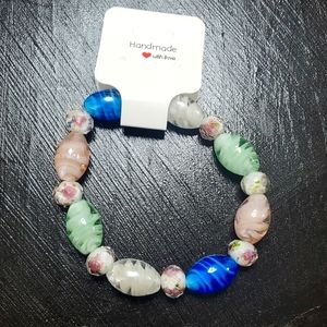Hand made Glass bead bracelets